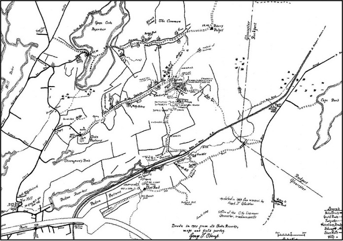 Hand-drawn map